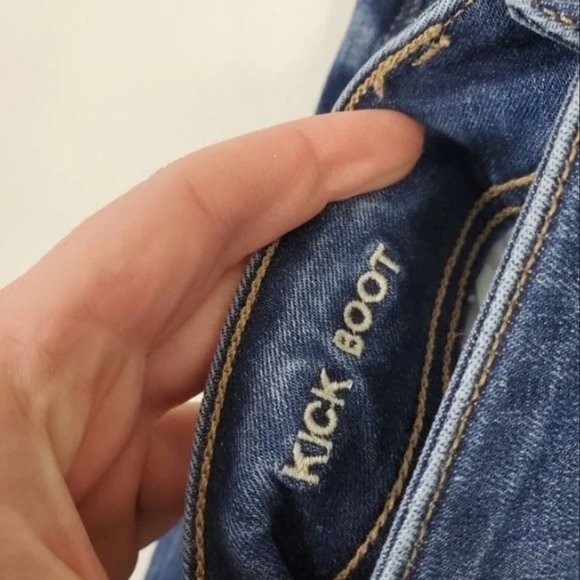 American Eagle Kick Boot Jeans Womens Size 4 X Short Dark Wash Nex Level Stretch - Picture 3 of 5